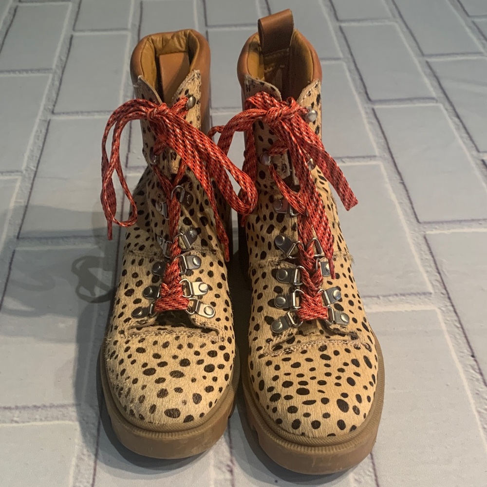 Dolce Vita Leopard Print Ankle Boots